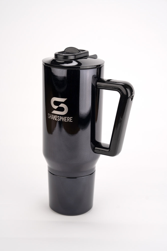 ShakeSphere® Go To Cup – 1000ml Double-Wall Thermal Storage Cup -Mirror Black