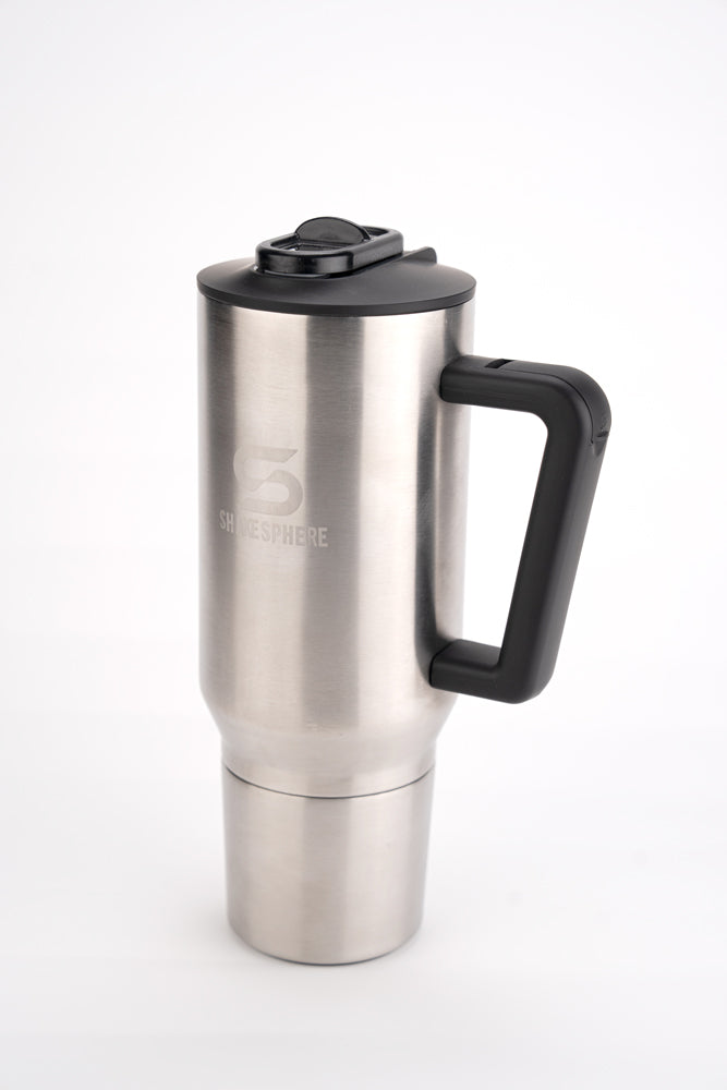 ShakeSphere® Go To Cup – 1000ml Double-Wall Thermal Storage Cup - Steel Original