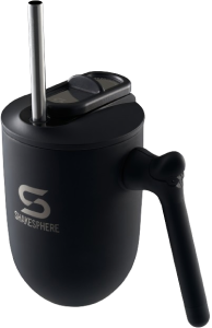 ShakeSphere Thermal Coffee Cup Steel Matte Black