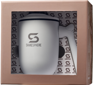 ShakeSphere Thermal Coffee Cup Steel Matte White