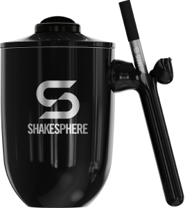 ShakeSphere Thermal Coffee Cup Steel Mirror Black