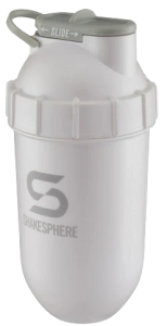 700mls ShakeSphere Tumbler Original Pearl White/Grey Logo