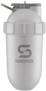 700mls ShakeSphere Tumbler Original Pearl White/Grey Logo