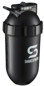 700mls ShakeSphere Tumbler Original Glossy Black/White Logo