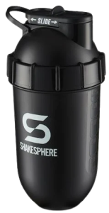 700mls ShakeSphere Tumbler Original Glossy Black/White Logo