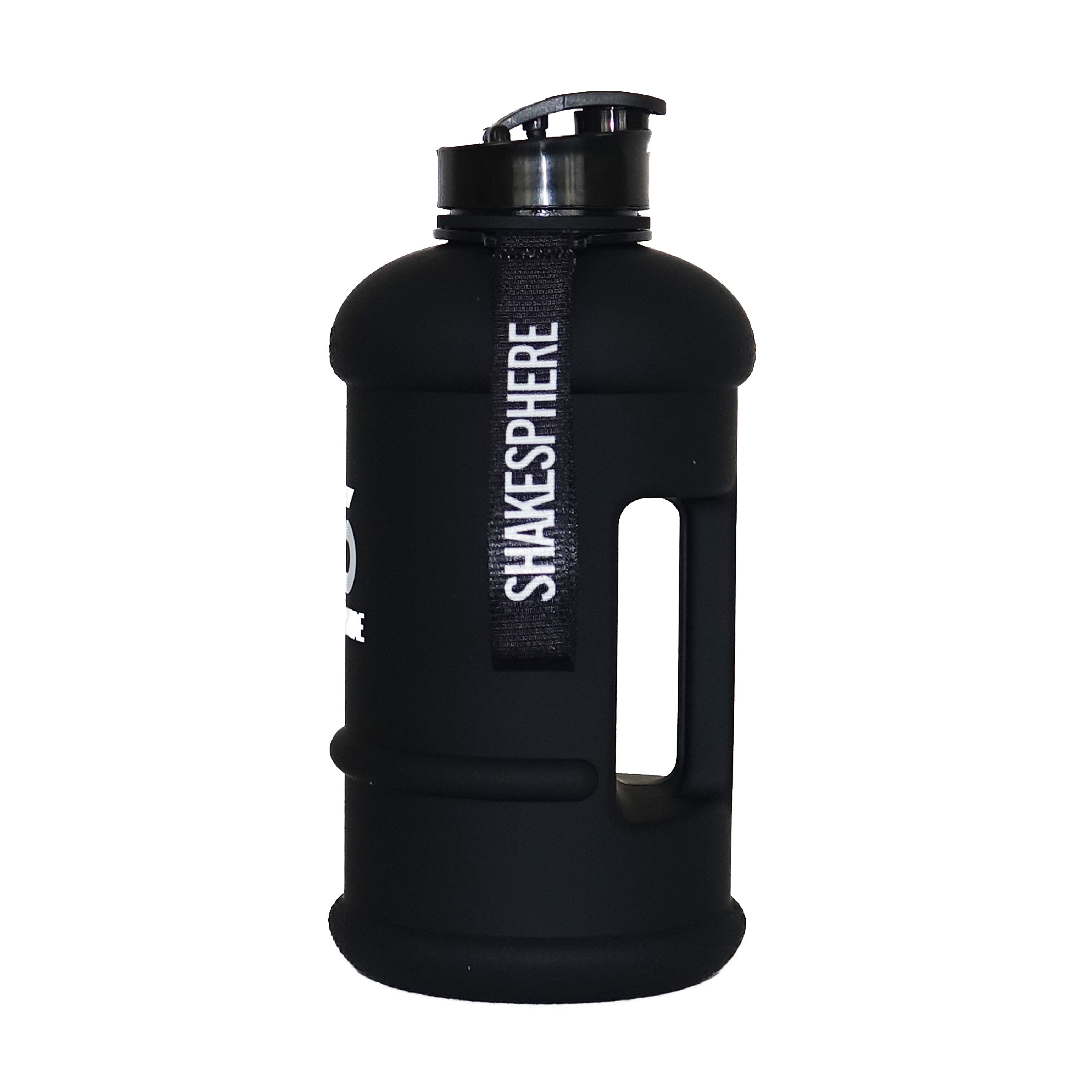 1.3L ShakeSphere Hydration Jug Matte Black/White Logo