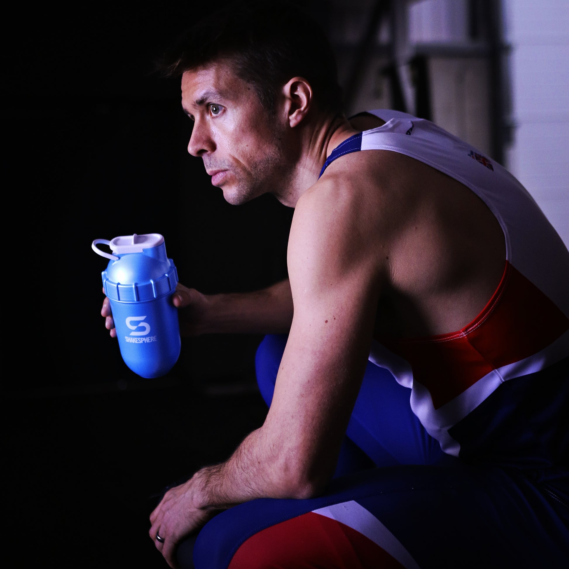 700mls ShakeSphere Tumbler Original Metallic Cyan/White Logo