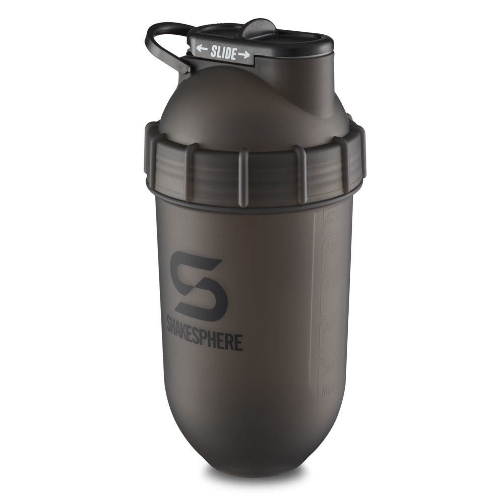 700mls ShakeSphere Tumbler Original Frosted Black/Black Logo