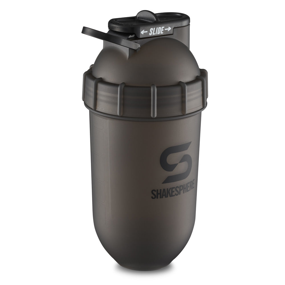 700mls ShakeSphere Tumbler Original Frosted Black/Black Logo