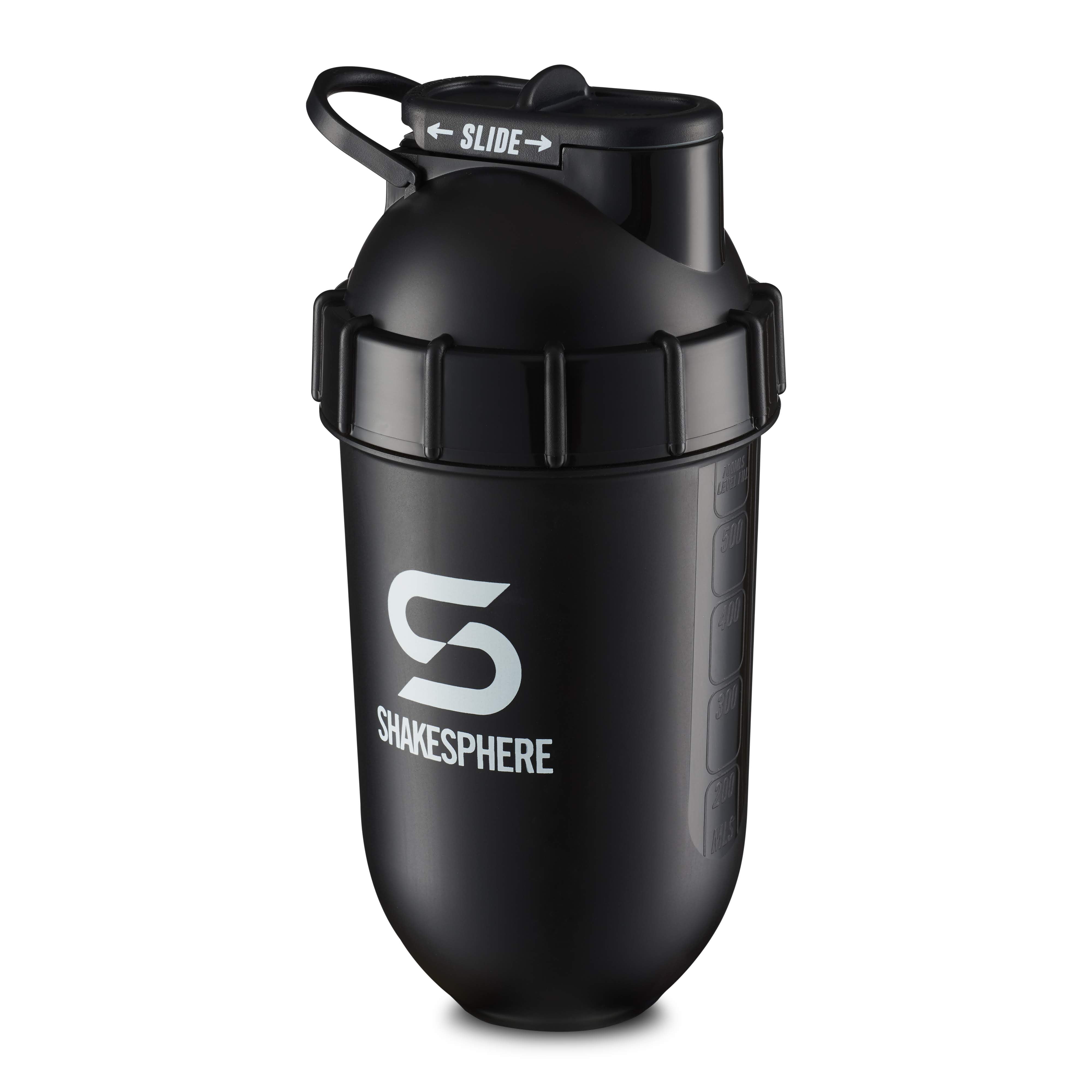700mls ShakeSphere Tumbler Original Glossy Black/White Logo