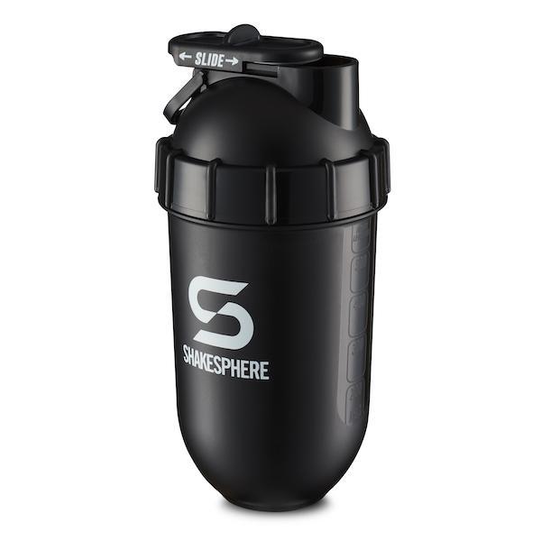 700mls ShakeSphere Tumbler Original Glossy Black/White Logo