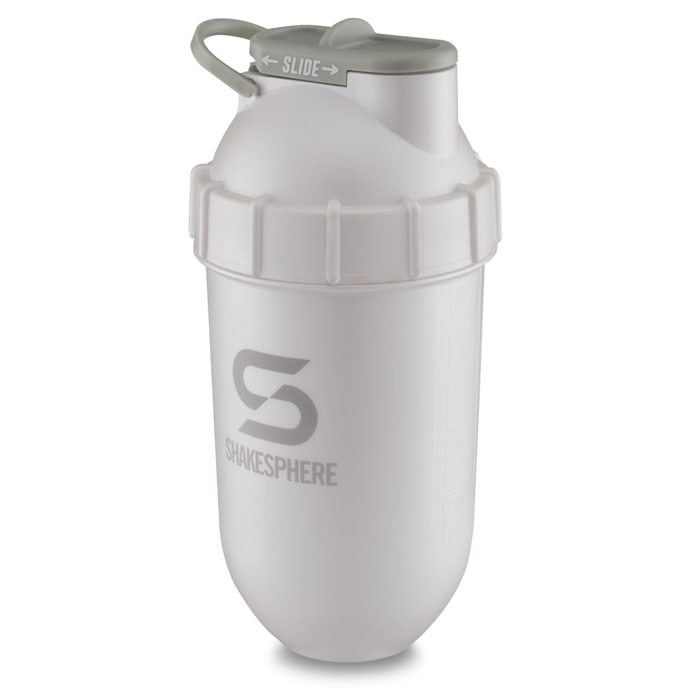 700mls ShakeSphere Tumbler Original Pearl White/Grey Logo