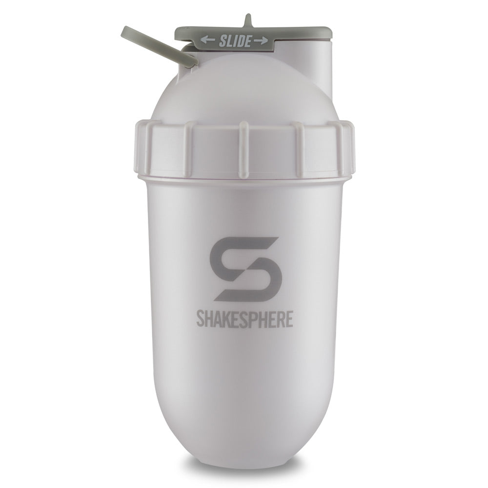 700mls ShakeSphere Tumbler Original Pearl White/Grey Logo