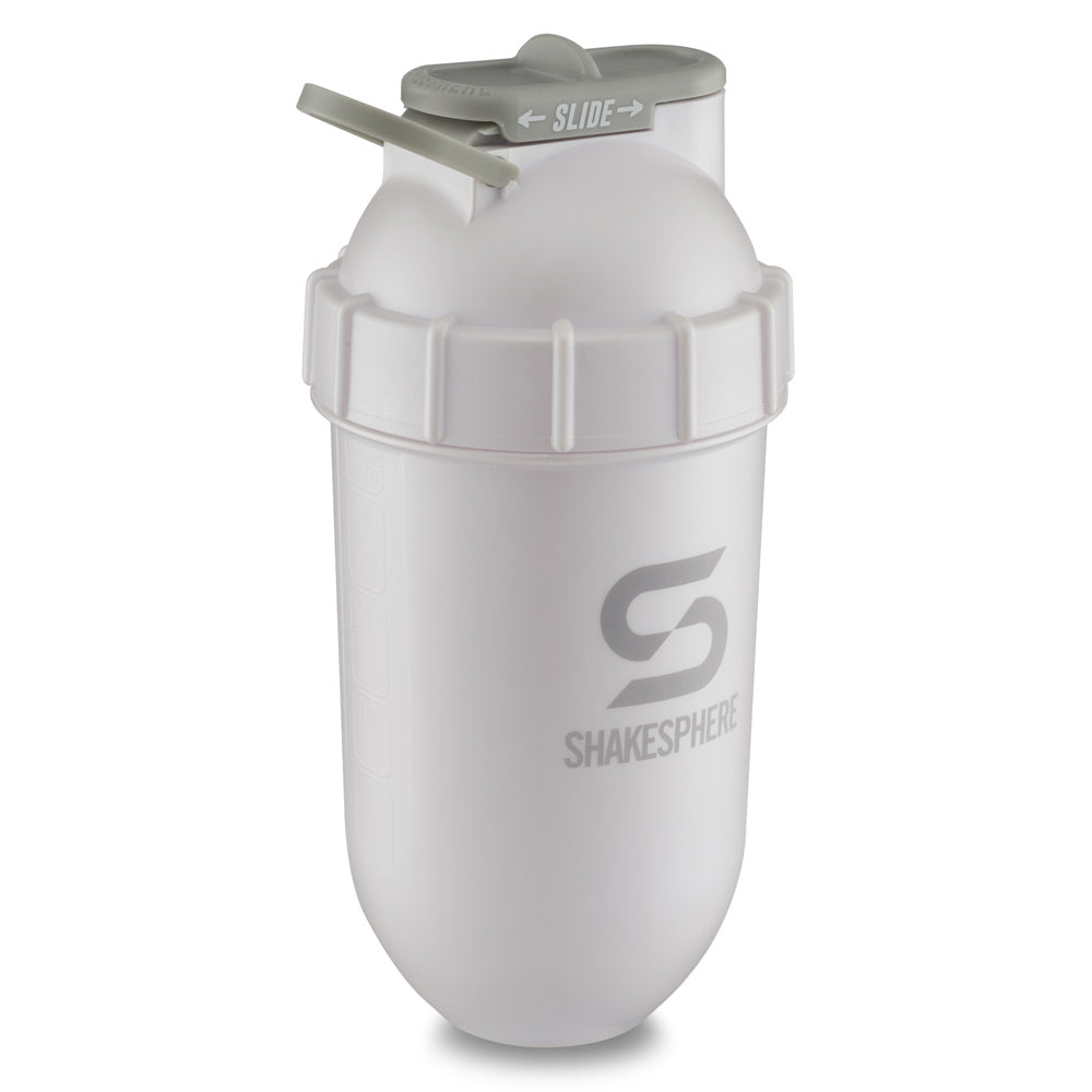 700mls ShakeSphere Tumbler Original Pearl White/Grey Logo