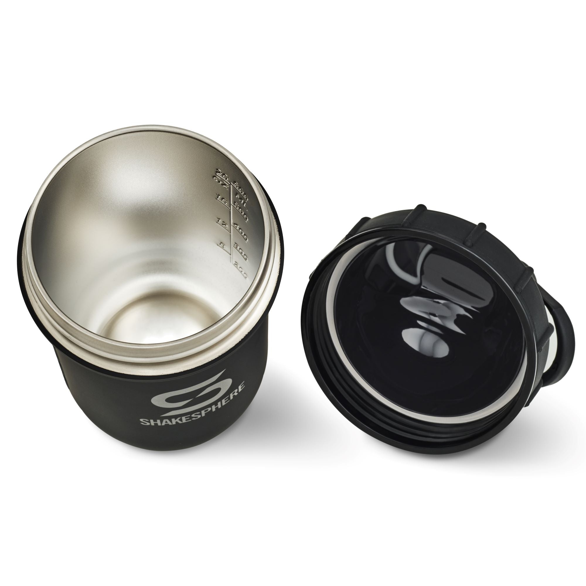 700mls ShakeSphere Tumbler Double Wall Steel Matte Black