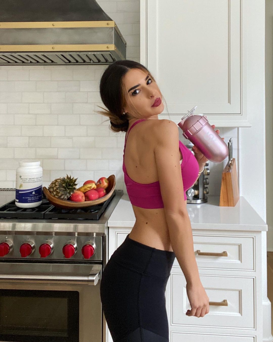 700mls ShakeSphere Tumbler Original Rose Gold/White Logo