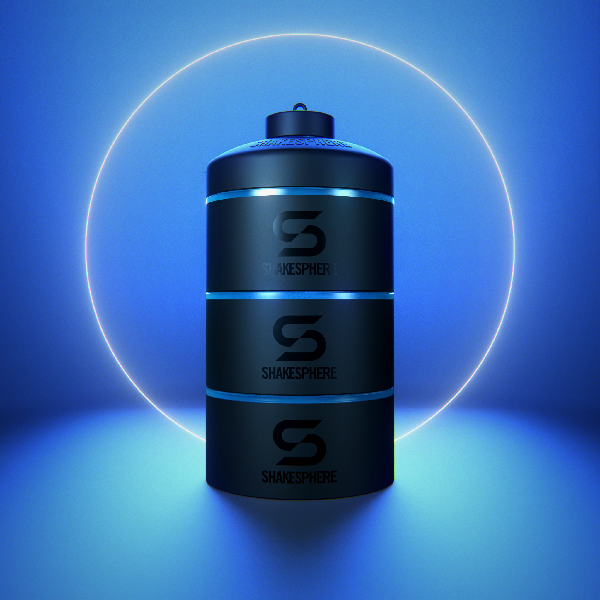 85g / 3oz ShakeSphere Stackable Storage, Cyan Blue 