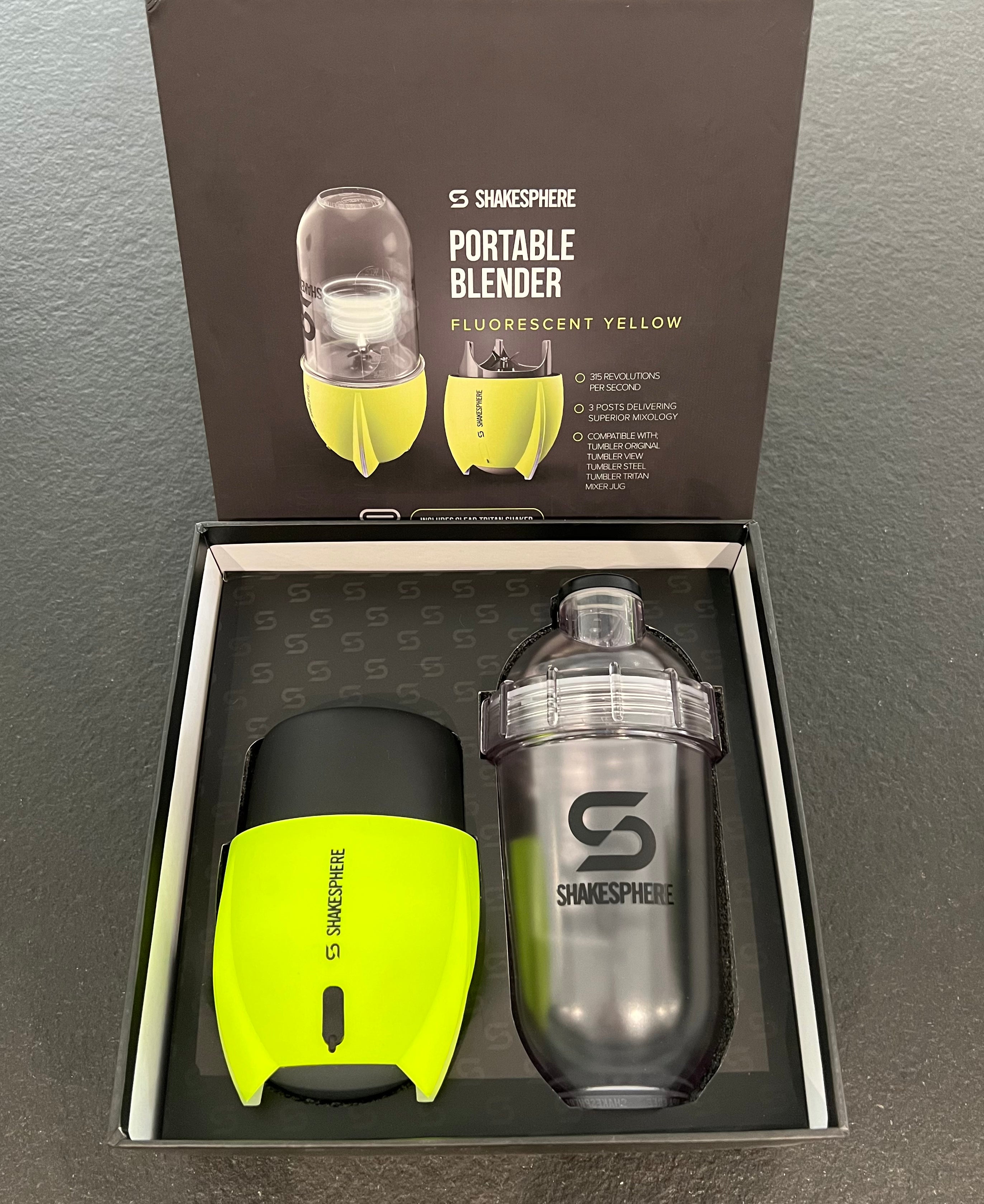 Portable Blender E-Lid Fluorescent Yellow