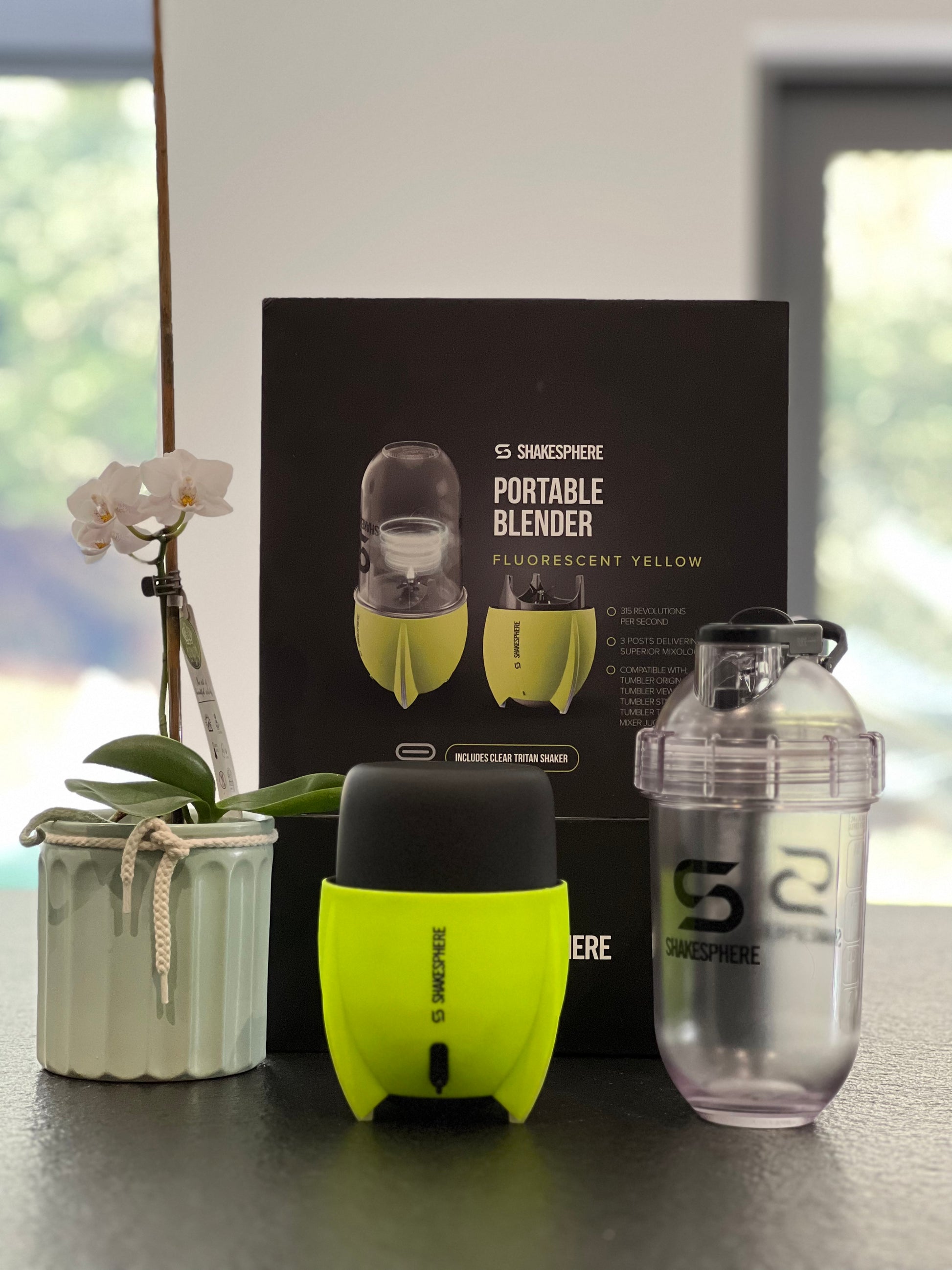 Portable Blender E-Lid Fluorescent Yellow