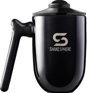 ShakeSphere Thermal Coffee Cup Steel Mirror Black