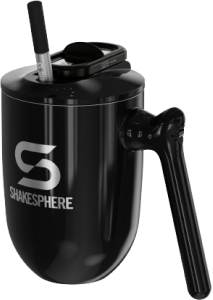 ShakeSphere Thermal Coffee Cup Steel Mirror Black