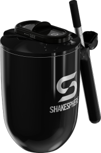 ShakeSphere Thermal Coffee Cup Steel Mirror Black