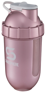 700mls ShakeSphere Tumbler View Rose Gold/White Logo/Clear Window