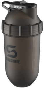 700mls ShakeSphere Tumbler Original Frosted Black/Black Logo