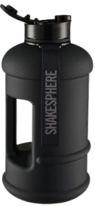 1.3L ShakeSphere Hydration Jug Matte Black/Black Logo