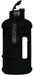 1.3L ShakeSphere Hydration Jug Matte Black/Black Logo