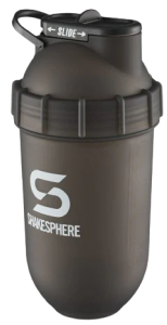 700mls ShakeSphere Tumbler Original Frosted Black/White Logo