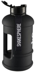 1.3L ShakeSphere Hydration Jug Matte Black/White Logo