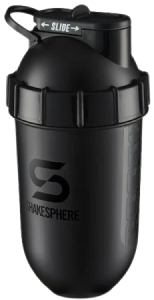 700mls ShakeSphere Tumbler Original Glossy Black/Black Logo