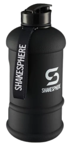 1.3L ShakeSphere Hydration Jug Matte Black/White Logo