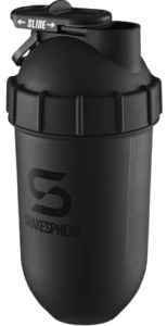 700mls ShakeSphere Tumbler Original Matte Black/Black Logo