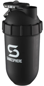 700mls ShakeSphere Tumbler Original Matte Black/White Logo