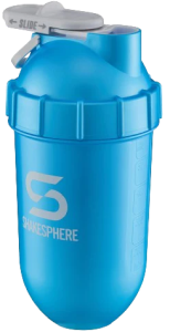 700mls ShakeSphere Tumbler Original Metallic Cyan/White Logo