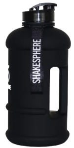 1.3L ShakeSphere Hydration Jug Matte Black/White Logo