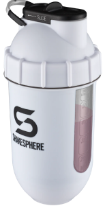 700mls ShakeSphere Tumbler View Matte White/Black Window