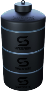 85g / 3oz ShakeSphere Stackable Storage, Cyan Blue