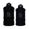 His & Hers Matte Black Water Bottles with Black ShakeSphere Logo