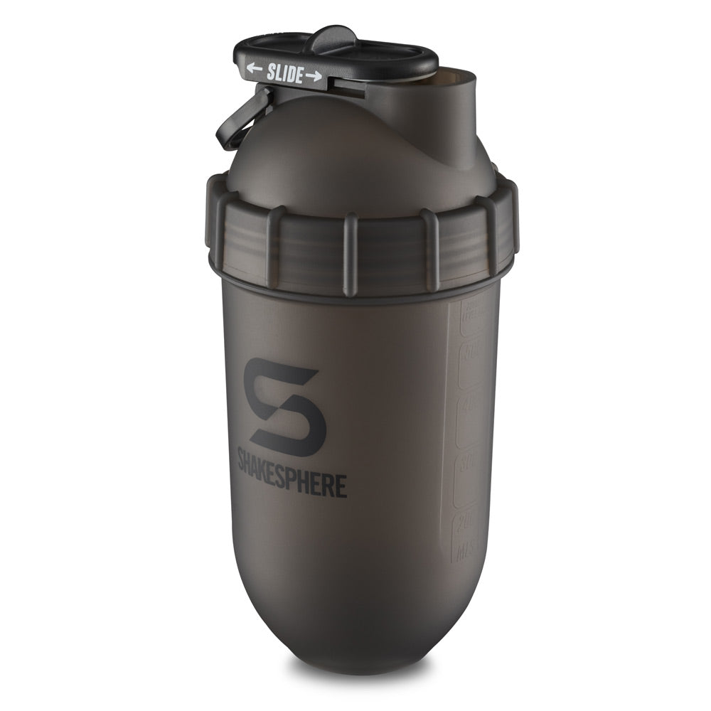700mls ShakeSphere Tumbler Original Frosted Black/Black Logo