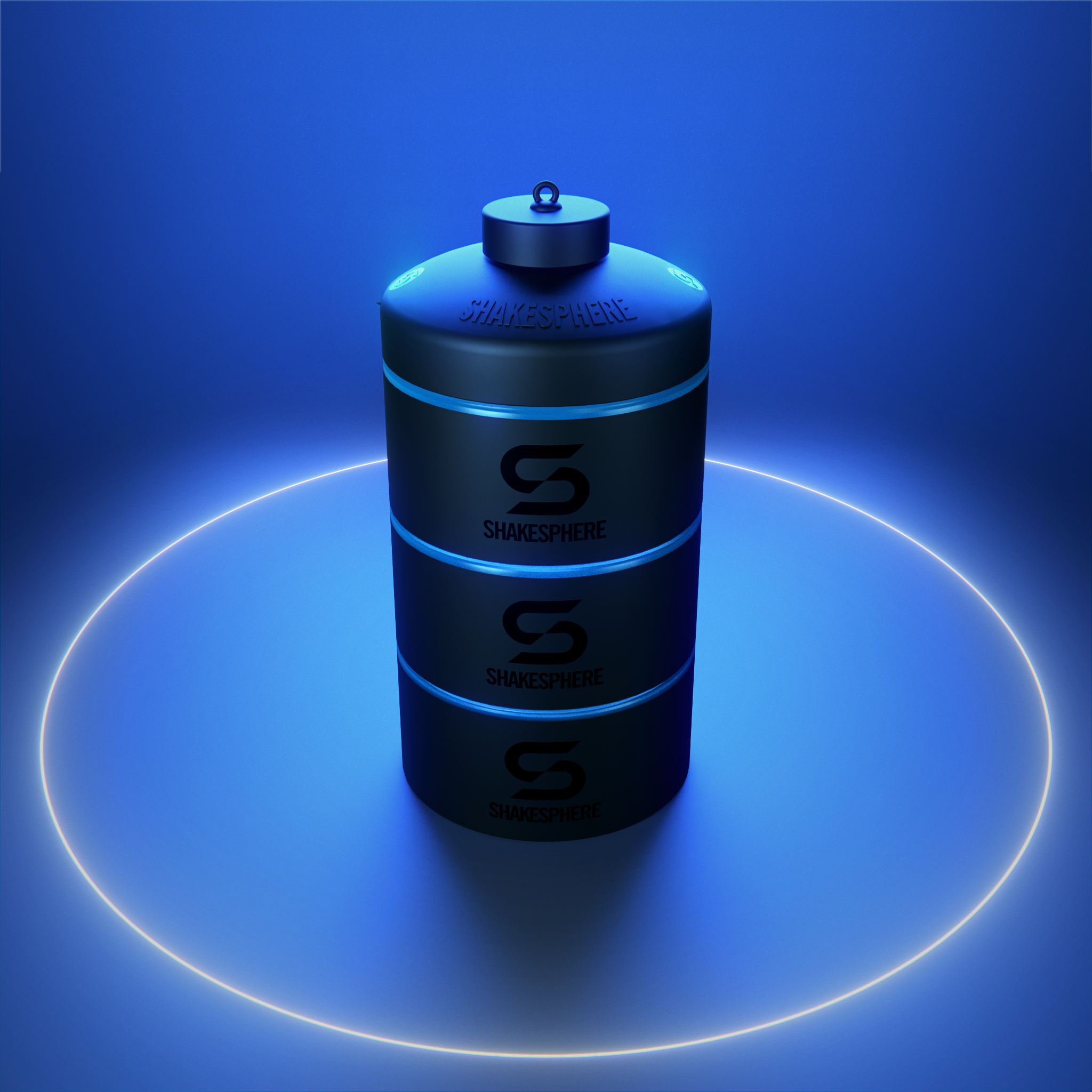 85g / 3oz ShakeSphere Stackable Storage, Cyan Blue 